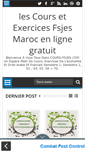 Mobile Screenshot of cours-fsjes.com